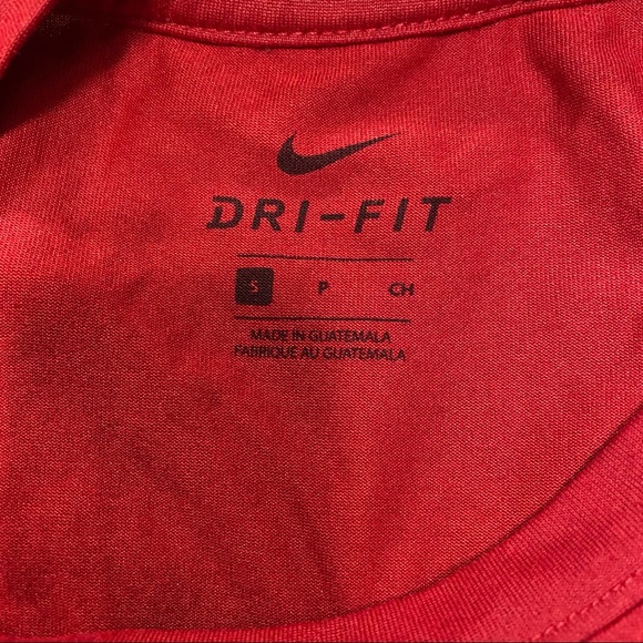 Nike Dri-Fit Red T-Shirt; Small; EUC - Picture 4 of 4